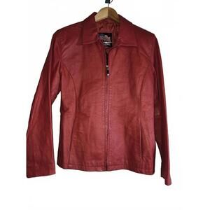 USA Leather Red Leather Women's Jacket XL